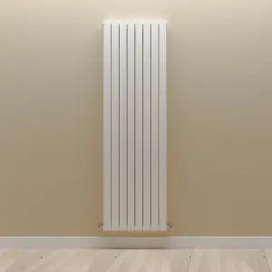 Vertical White Double Flat Panel Radiator (H) 1800 mm x (W) 544 mm, 7924 BTU.