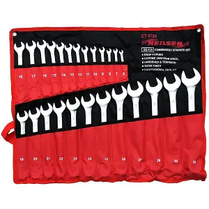 Combination Spanner Set - 25 Piece 6 - 32mm Satin Finish (Neilsen CT0795)