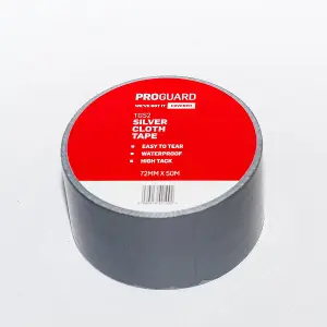 PROGUARD SILVER CLOTH TAPE 48MM X 50M