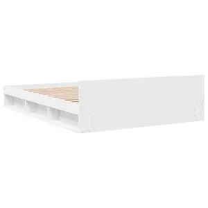 Berkfield Bed Frame with Drawers without Mattress White 120x200 cm