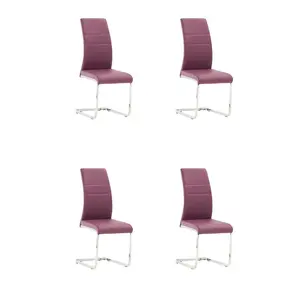 Ilana Upholstered Dining Chair Purple / 1