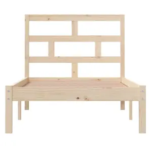 Berkfield Bed Frame Solid Wood Pine 100x200 cm