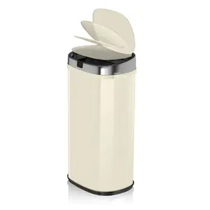 Chroma 42 Litre Motion Sensor Rubbish bin Cream