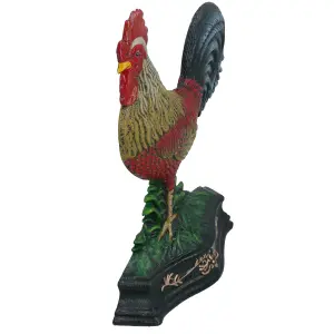 Rooster Cockerel / Chicken Hen Door Stop Cast Iron Doorstop Wedge Animal