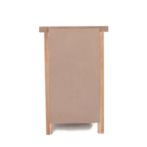 Aurelie 2 Drawer Bedside Table Light Brown