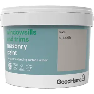 GoodHome Windowsills & trims Cusco Smooth Matt Masonry paint, 2.5L