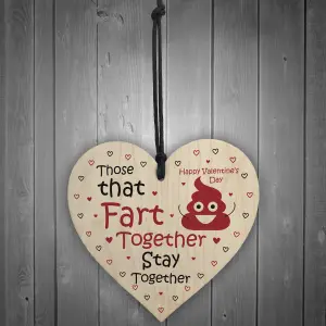 Funny Gift For Valentines Day Wood Heart Gift For Boyfriend Girlfriend Husband Wife