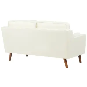 2 Seater Fabric Sofa Off-White LOKKA