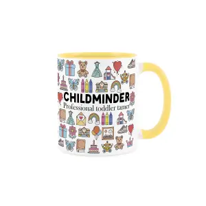 Childminder Mug - Humorous Nanny/Babysitter Themed Novelty Gifts - Tea/Coffee Hot Drinks Red Ceramic Cup Present