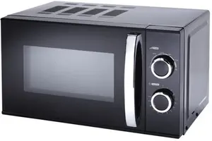 Dunelm Manual 20L 700W Microwave, Black, Metal