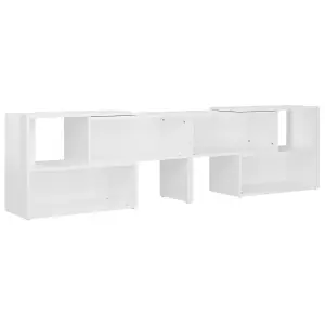 Berkfield TV Cabinet High Gloss White 149x30x52 cm Engineered Wood