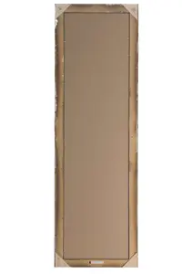 MirrorOutlet Fraser Silver Beaded Dress Mirror 122 x 41cm