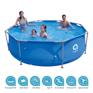 Avenli 10ft Round Steel Family Pool