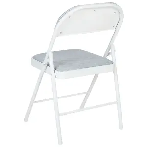 Set of 4 Chairs SPARKS Light Grey