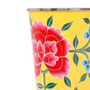 BillyCan Hand-Painted Picnic Cup - 300ml - Buttercup Peony