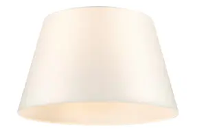 GoodHome Lokombi Cream Fabric dyed Light shade (D)40cm