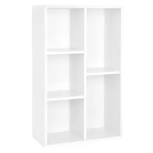 Arkwright 5 Grid Bookcase White