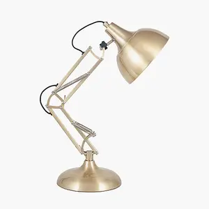 Brass Angled Task Table Lamp Study Desk Like