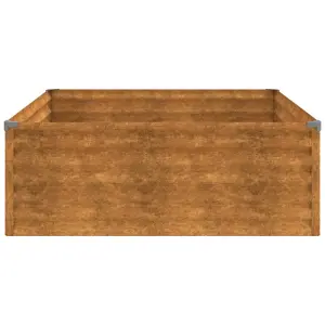 Berkfield Garden Raised Bed 100x100x36 cm Corten Steel