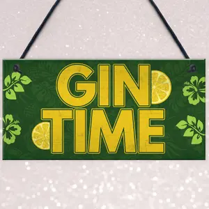 Red Ocean Handmade Hanging Plaque Gift For Gin Lovers Novelty Funny Birthday Keepsake Friendship Gift