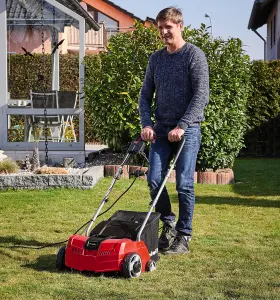 Einhell Electric Lawn Rake 31cm Scarifier And Aerator 2-in-1 1200W With 28L Catch Bag GC-SA 1231/1