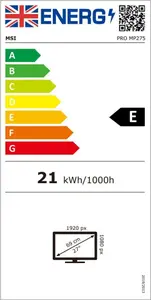 MSI Pro MP275 27in 100Hz FHD Monitor