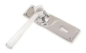 From The Anvil Polished Chrome Straight Lever Lock Set