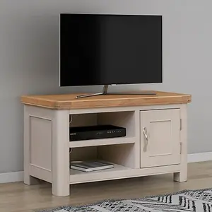 Bologna Painted Small TV Unit - L44 x W90 x H50 cm - Oak