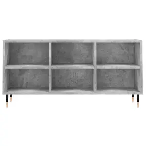 Berkfield TV Cabinet Concrete Grey 103.5x30x50 cm Engineered Wood