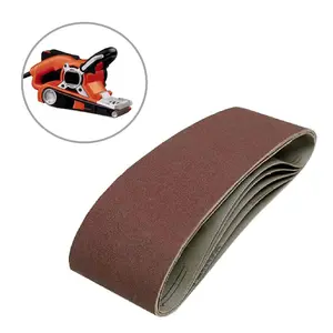 5 x Assorted Grit 75 x 457mm Sanding Belts for Wood & Metal Power Sanders