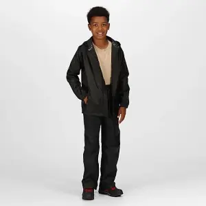 Regatta Junior Kids Pro Stormbreak Waterproof Jacket Black - Age 3-4