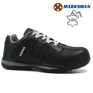 Size 8 Mens Ladies Leather Safety Shoes Boots Work Steel Toe Cap Trainers Ankle Womens