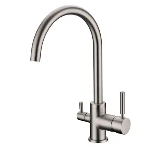 Hommix Verona Brushed Nickel 3-Way Tap (Triflow Filter Tap)