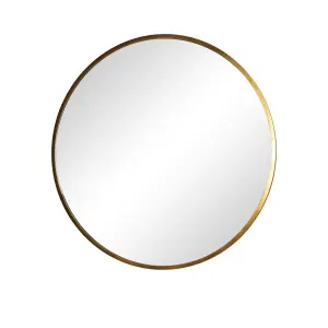 Melody Maison Large Round Gold Mirror 100cm x 100cm