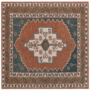 Wool Area Rug 200 x 200 cm Multicolour GELINKAYA