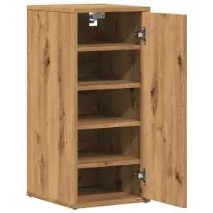 Berkfield Shoe Cabinet Artisan Oak 32x35x70 cm Engineered Wood