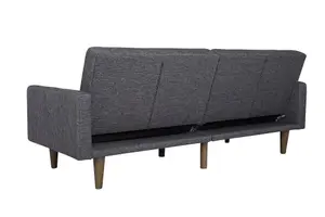 Paxson Clic Clac Sofa Bed in Grey Fabric