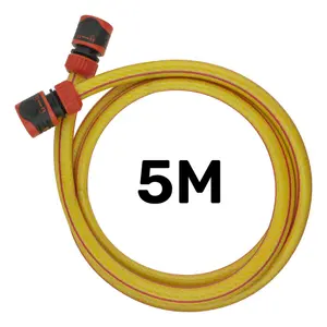 Pressure washer hose connection kit(from washer to tap) 5 meters of 30 bar hose and 2 lock on connectors