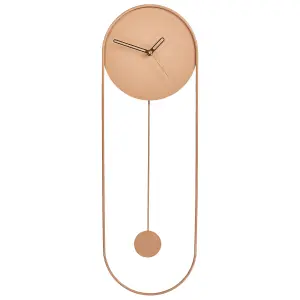 Wall Clock SALVAN Metal Peach Pink