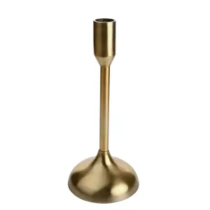 Hestia Gold Metal Candlestick Holder - Small