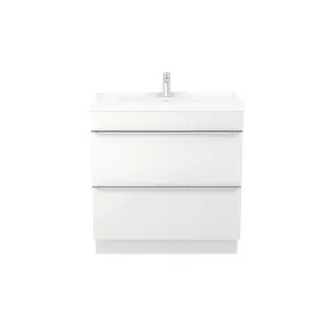 GoodHome Imandra White Freestanding Vanity unit & basin set - Includes Lana basin (W)804mm