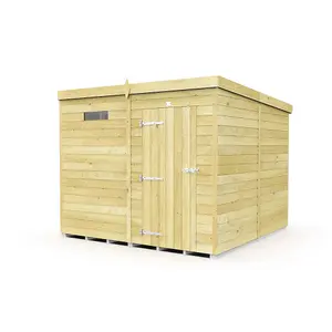 DIY Sheds 7x8 Pent Security Shed - Single Door