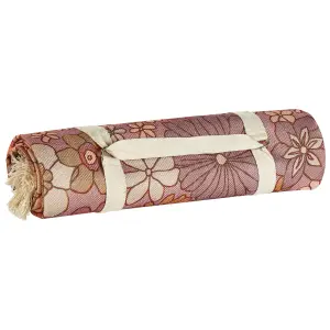 Picnic Blanket LASHARI 200 x 200 cm Peach Pink