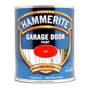 Hammerite Gloss red Gloss Garage door paint, 750ml