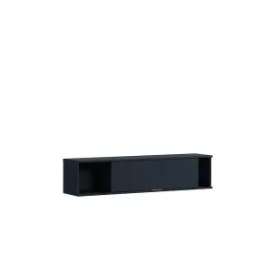 Space-Saving Pula Wall Hung Cabinet 135cm - Sleek Navy - W1350mm x H300mm x D300mm