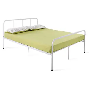 Garbo Bed Frame White / Double (4'6)