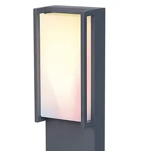 MARLA - CGC Dark Grey RGB Rectangular LED Post Light