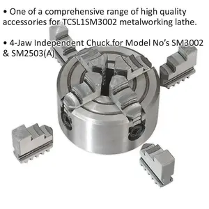 High-Quality 4 Jaw Independent Chuck for ys08845 & ys08817 Metalworking Lathes