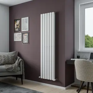 Agadon Lola Duplex Designer Panel Radiator 1800 x 448 mm White