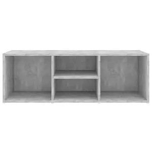 Berkfield Shoe Storage Bench Concrete Grey 105x35x35 cm Engineered Wood